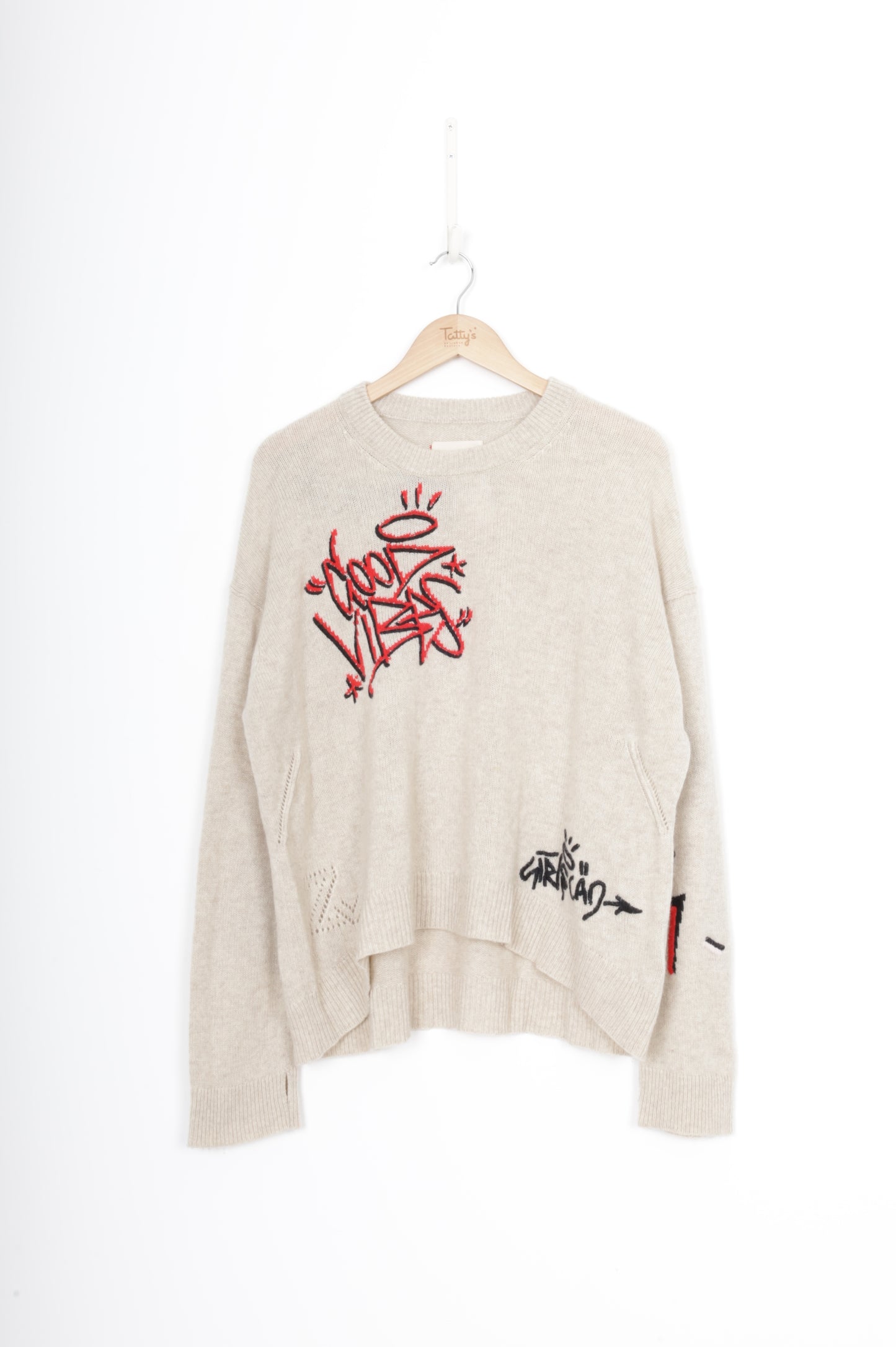 Zadig & Voltaire Womens Beige Jumper Size L