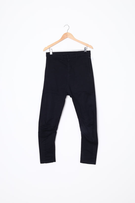 Bassike Womens Black Pants Size S