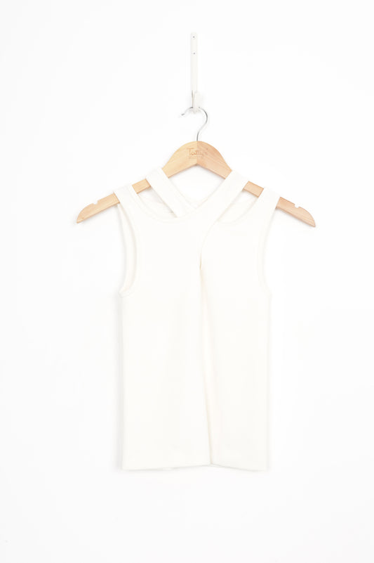 Wynn Hamlyn Womens Cream Top Size 6