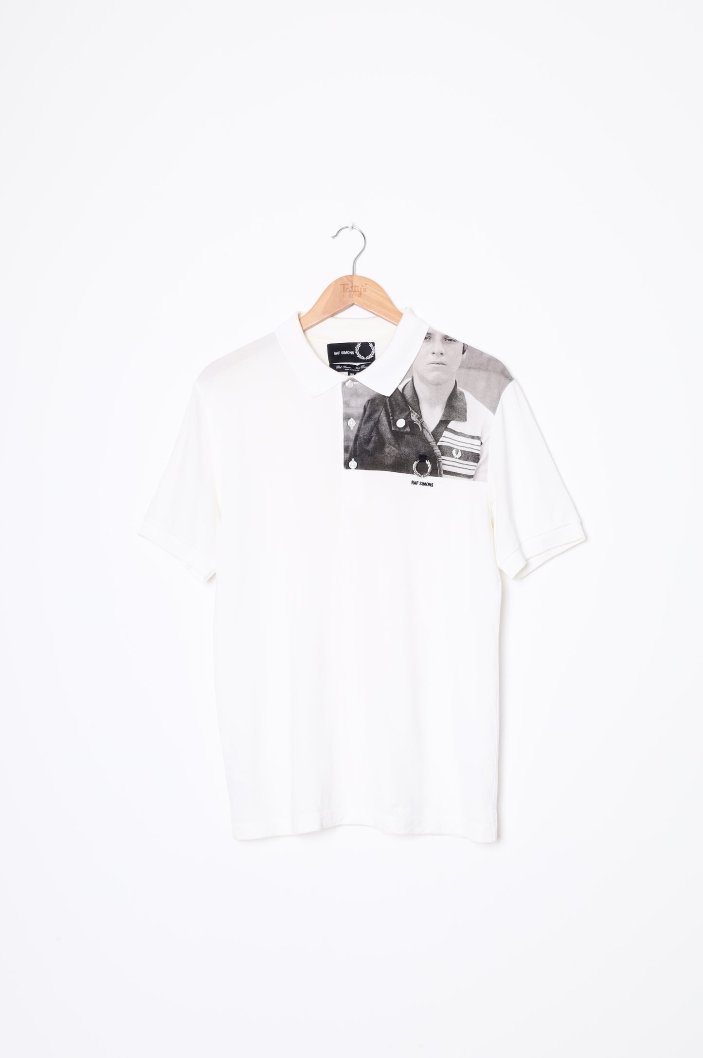 raf simons fred perry  Mens White Top Size M