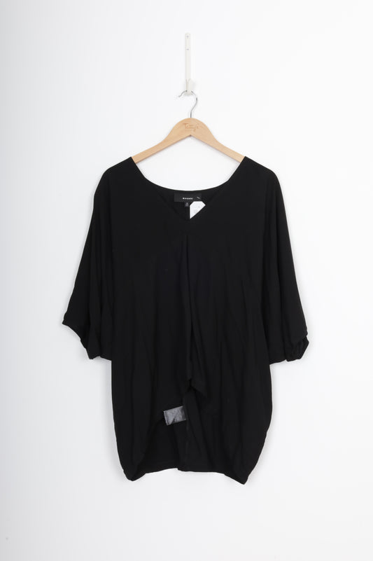 Moochi Womens Black Top Size 12