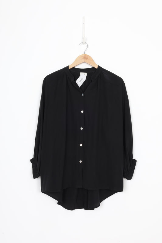 Mahsa Womens Black Shirt Size S