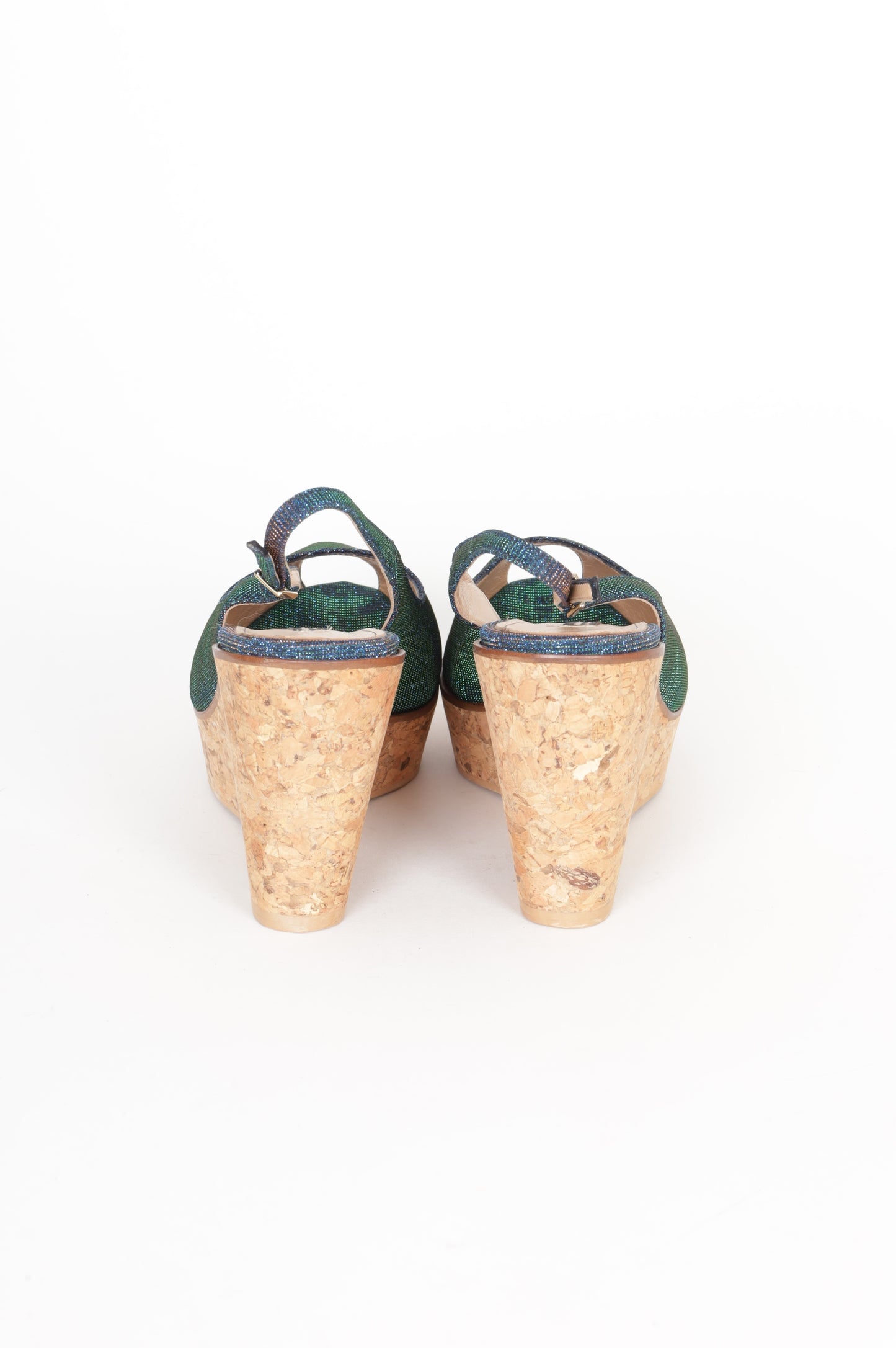 Alberto Zago Womens Blue Heels Size EU 40.5