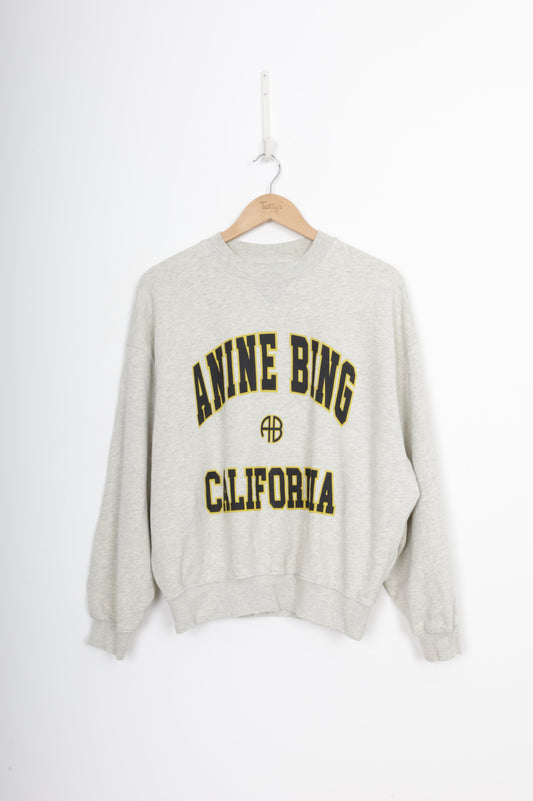 Anine Bing Womens Grey Sweatshirt Size XS