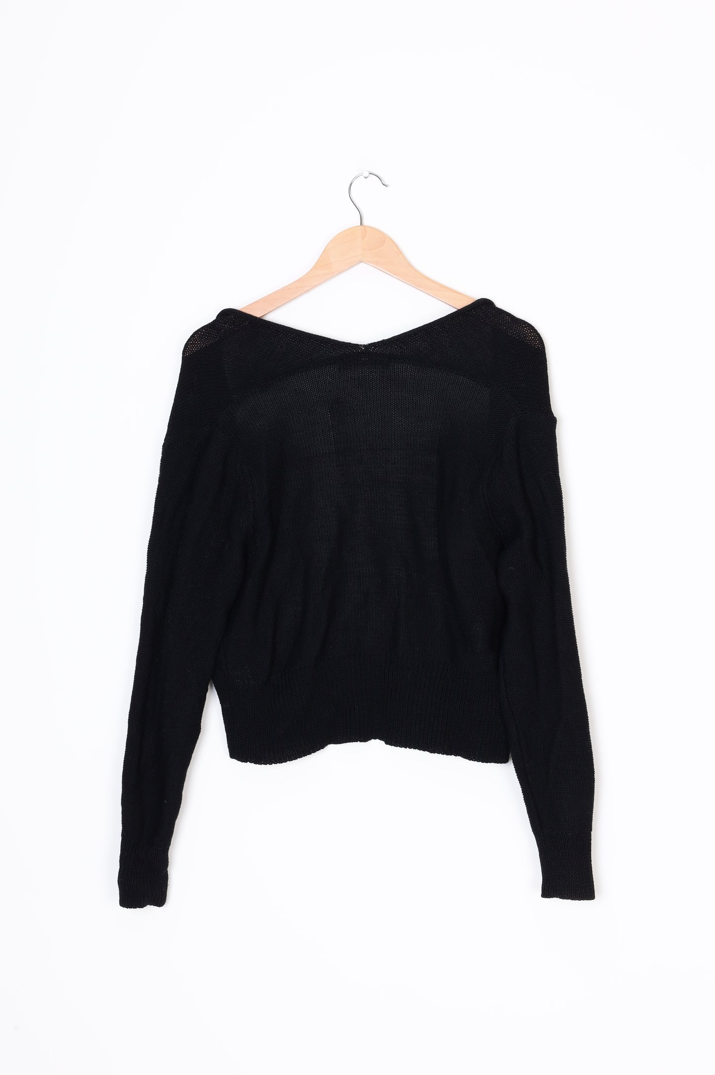Caroline Sills Womens Black Cardigan Size M
