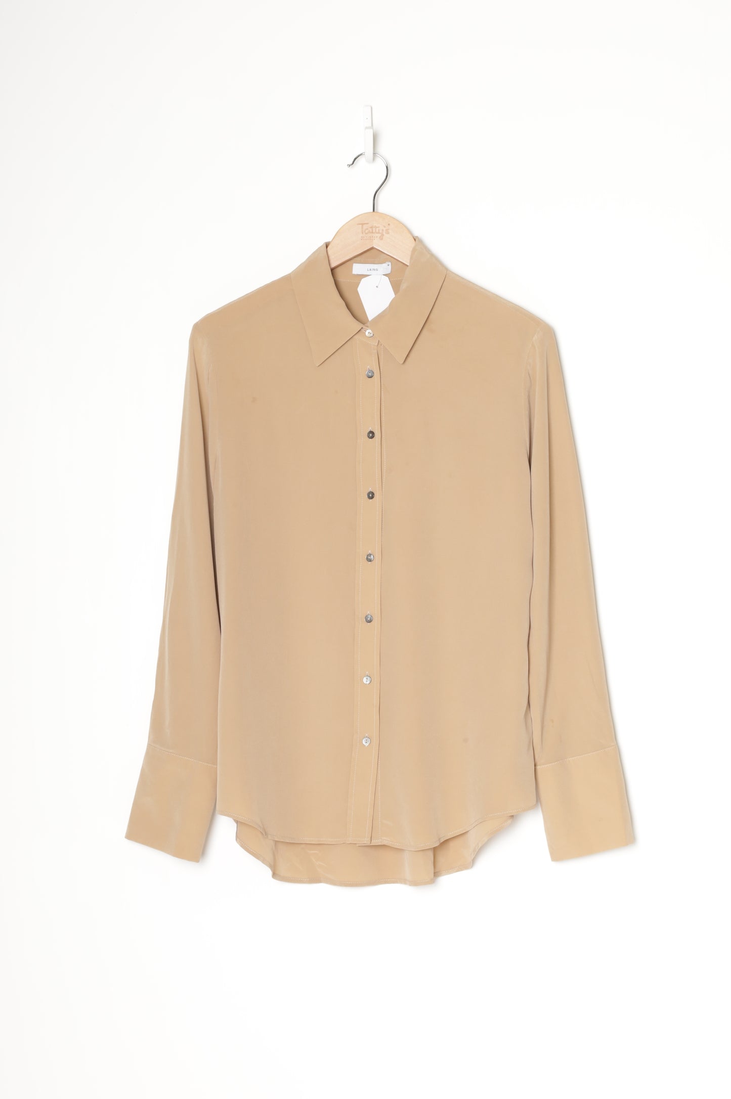 Laing Womens Beige Shirt Size M