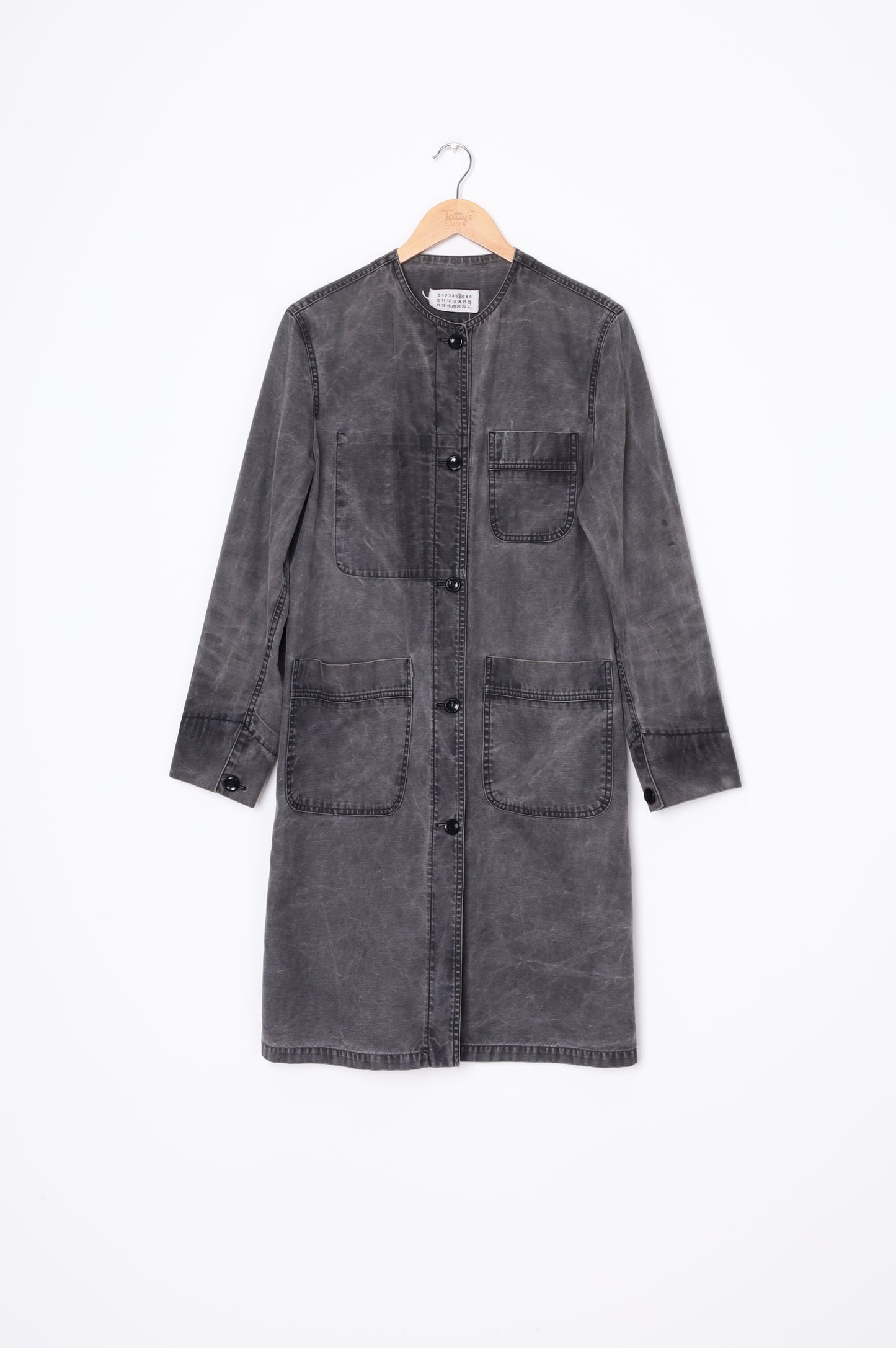 Maison Margiela Womens Grey Coat Size EU 42