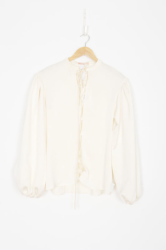 Maggie Marilyn Womens White Blouse Size 6