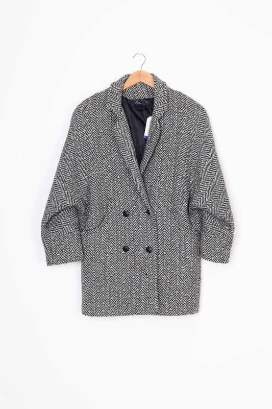 Nalla - NZ Vintage Womens Black Coat Size 12