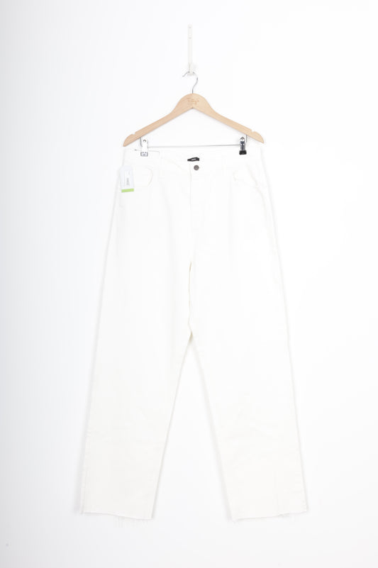 Bassike Womens White Jeans Size W 32