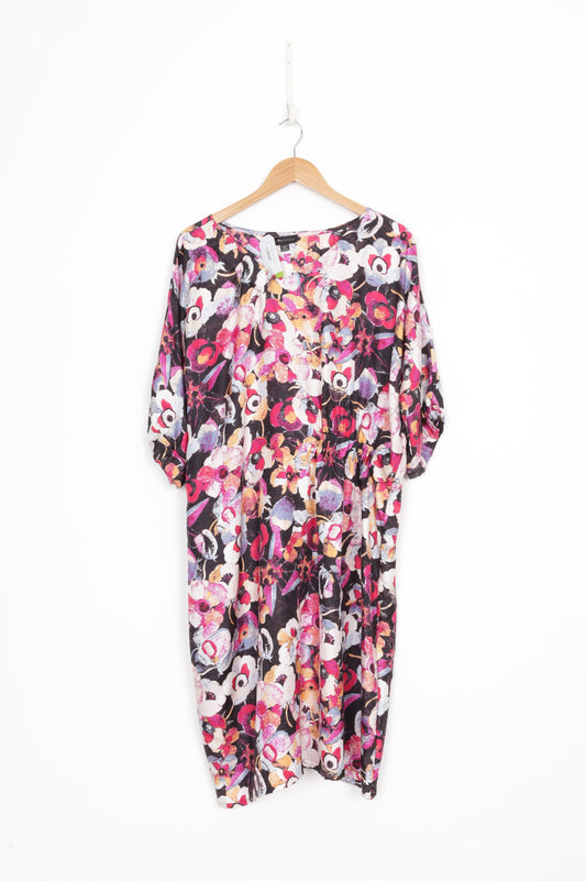 Liz Mitchell Womens Black Dress Size L