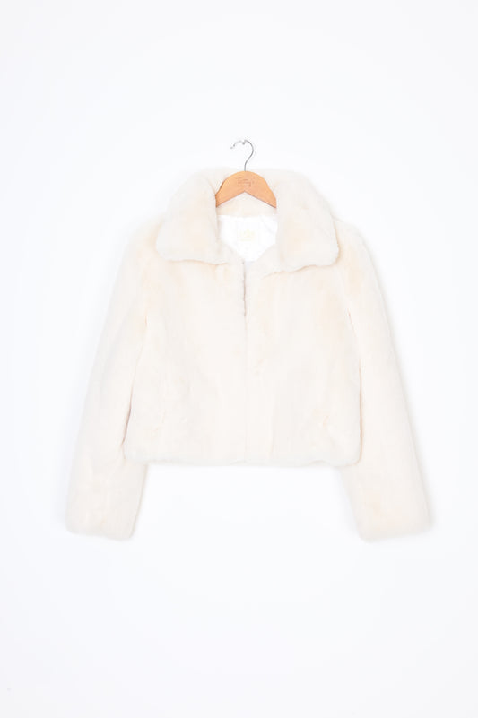 Mode & Affaire Womens White Jacket Size M