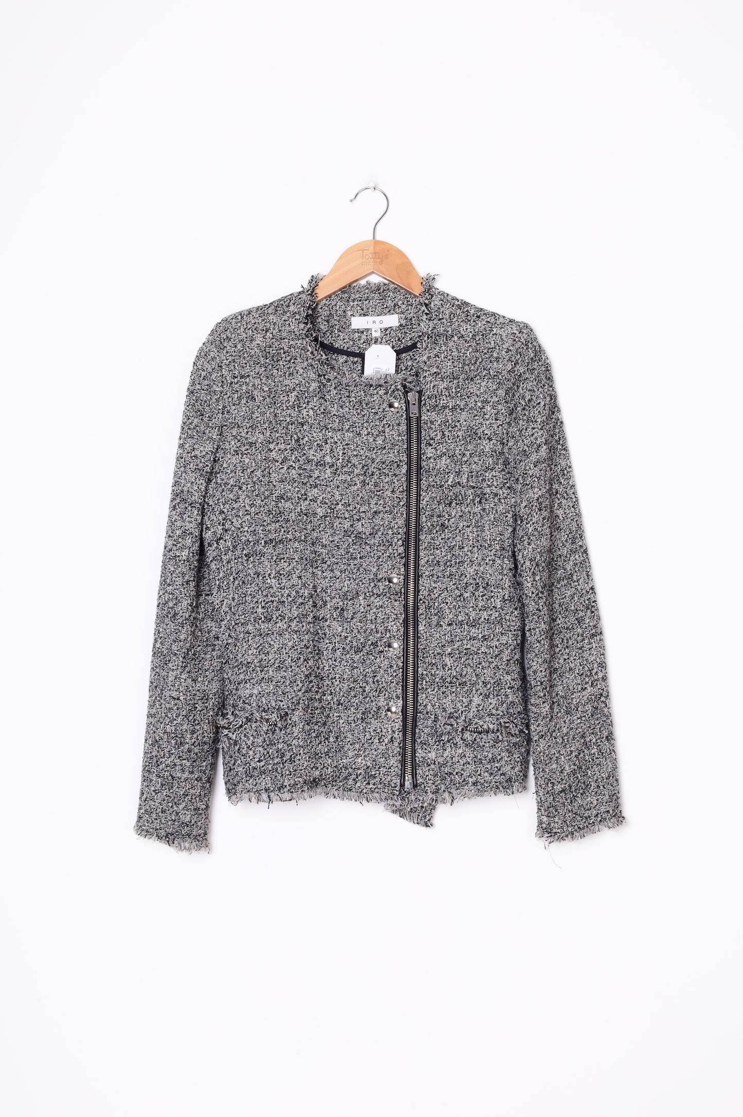 IRO Paris Womens Black Jacket Size EU 40