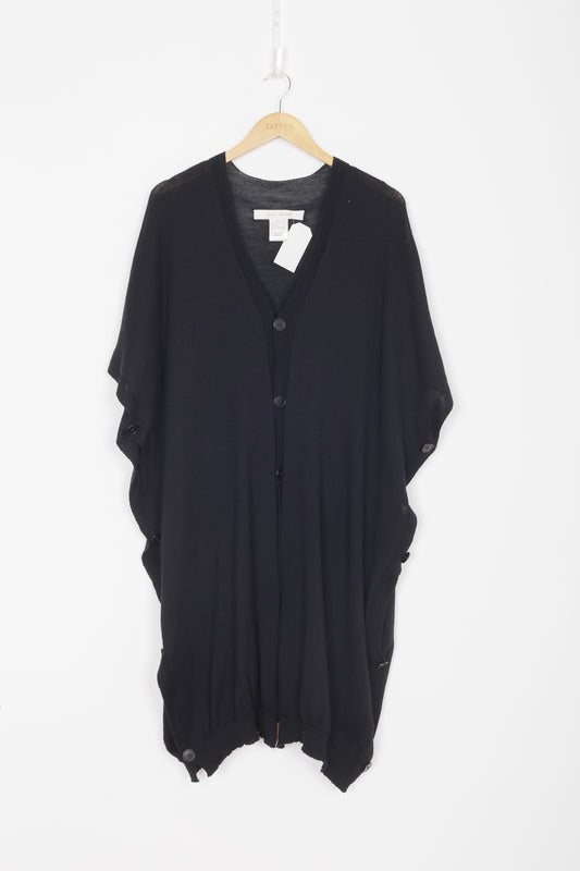 Lela Jacobs Womens Black Cardigan Size O/S