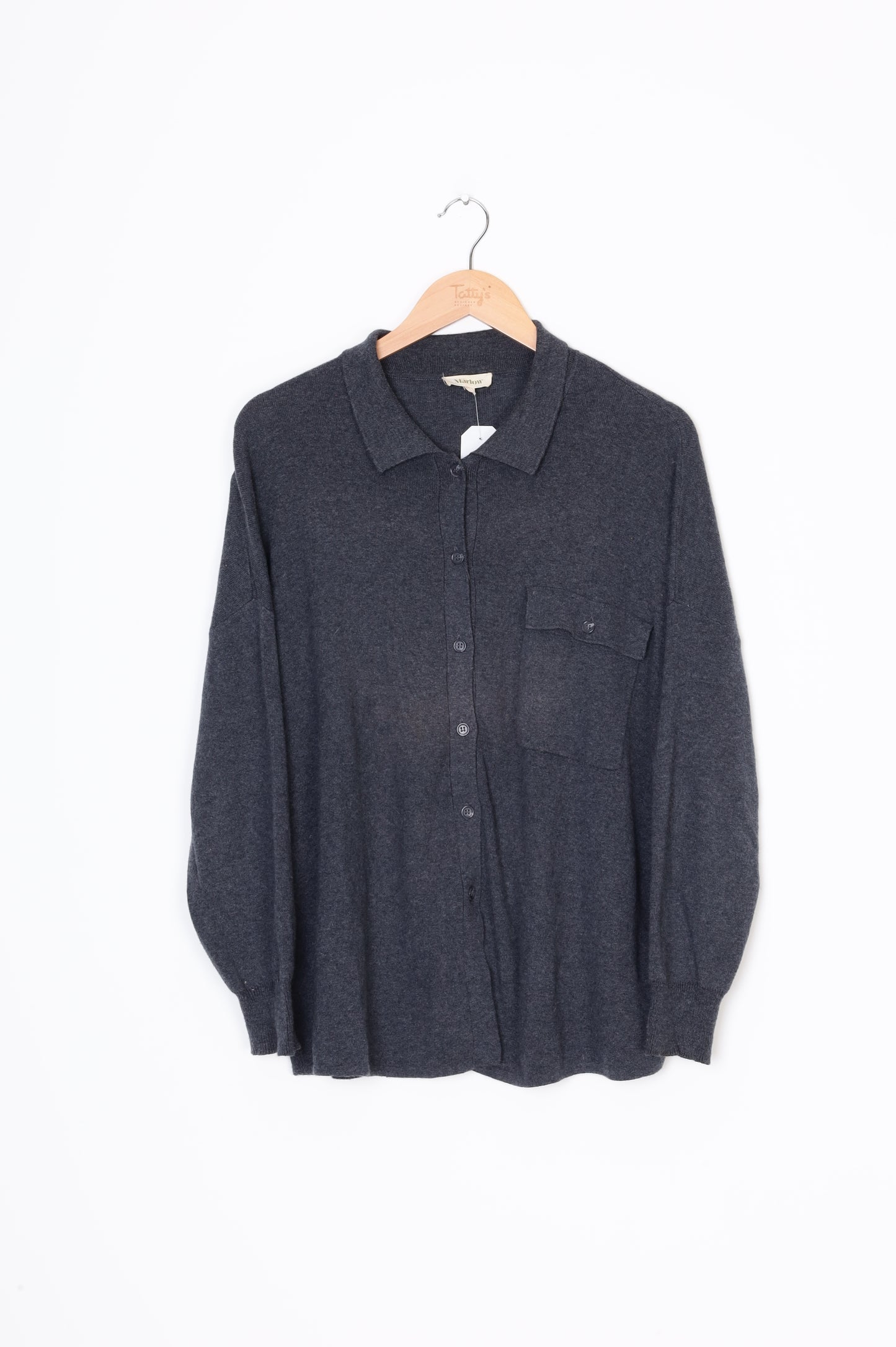 Marlow Womens Grey Cardigan Size S