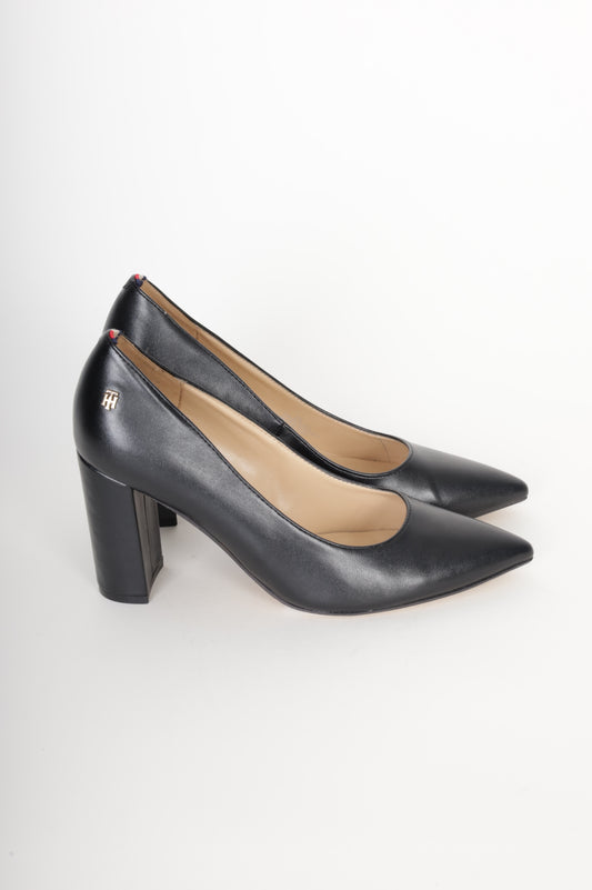 Tommy Hilfiger Womens Black Heels Size EU 38.5