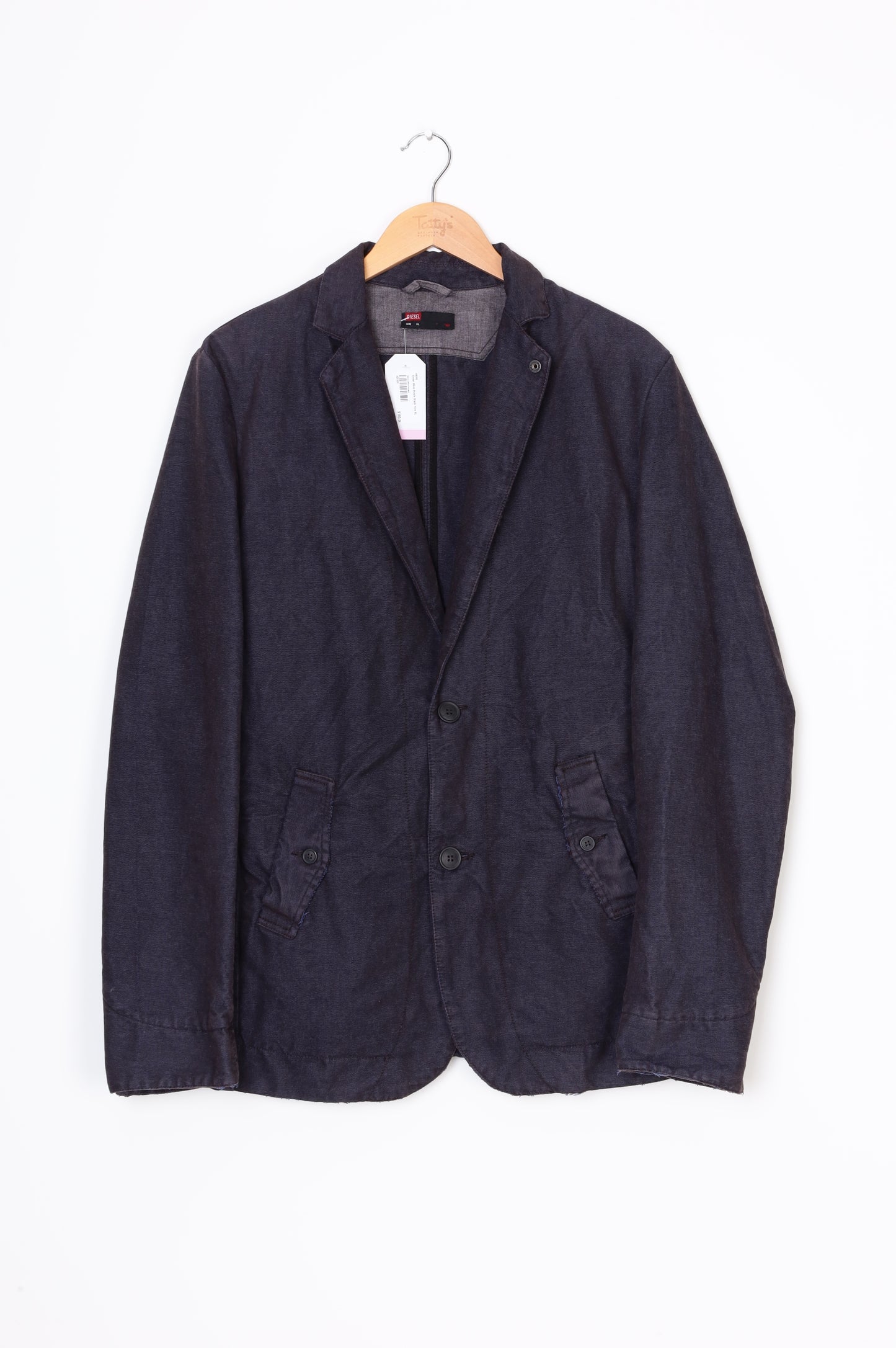 Diesel Mens Purple Blazer Size XL