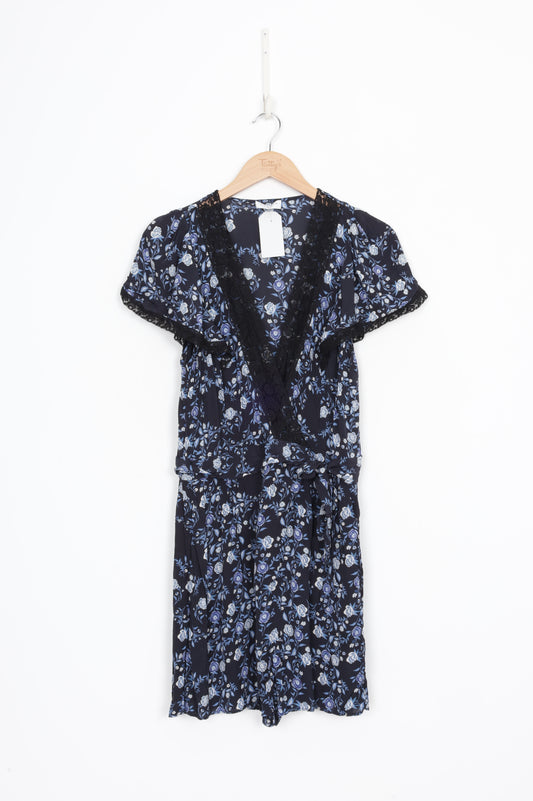 Sandro Womens Blue Playsuit Size 42