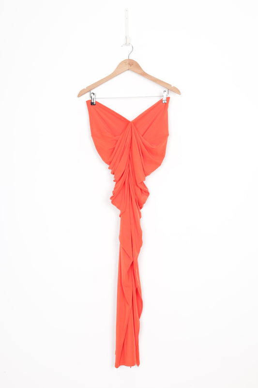 Paris Georgia Womens Orange Dress Size S