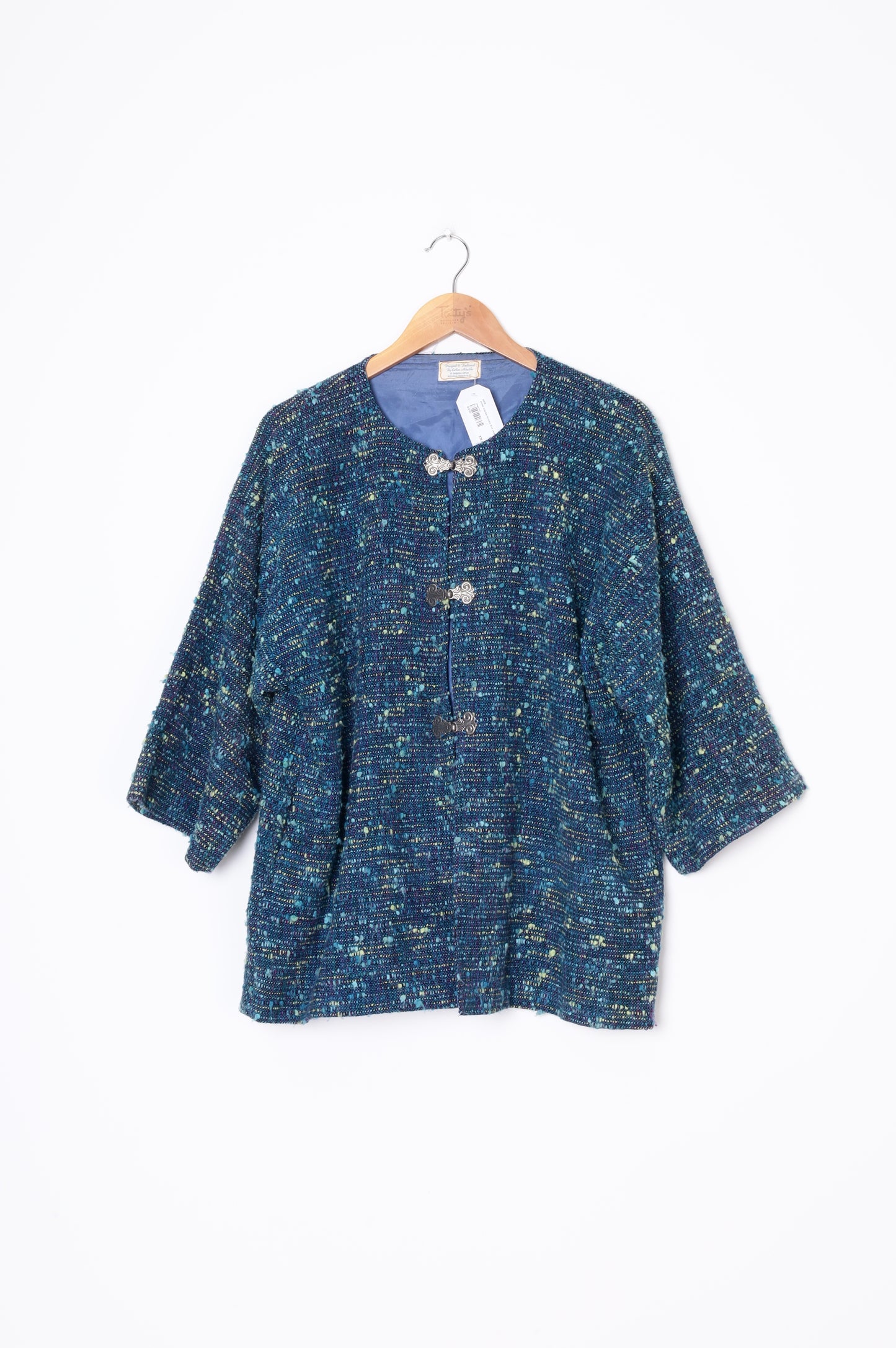 esther nitschke Womens Blue Jacket Size L