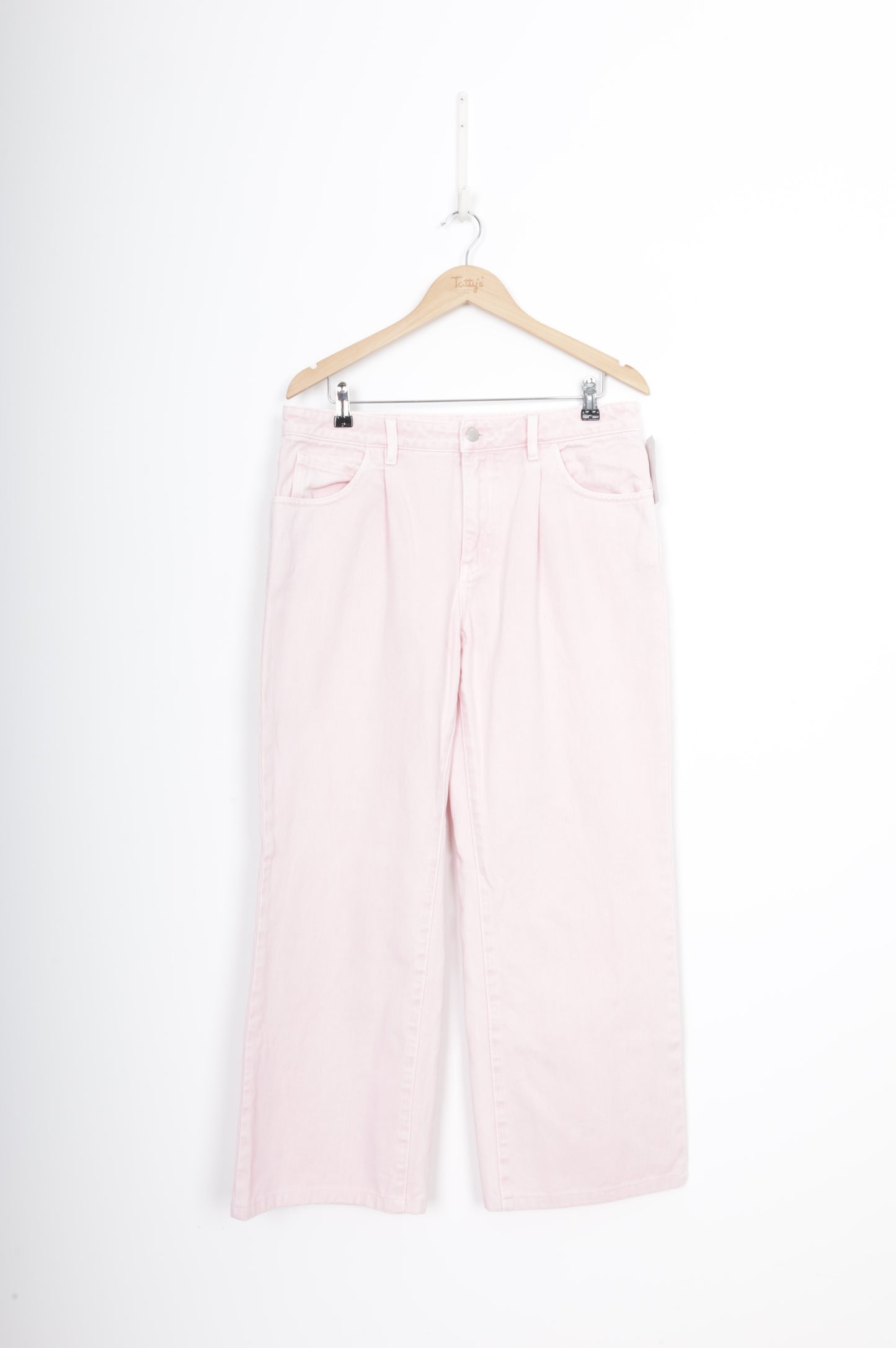 Ena Pelly Womens Pink Jeans Size 12