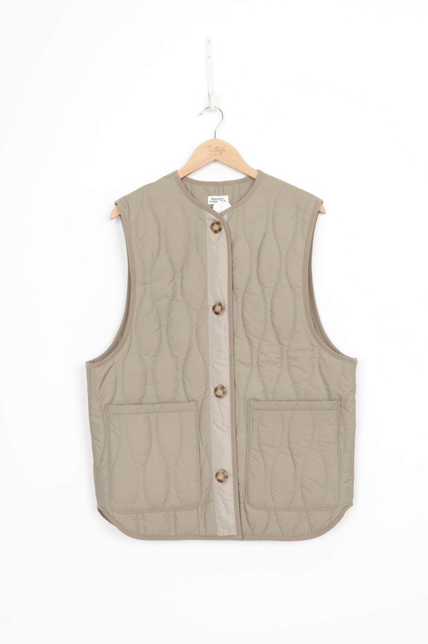 Superette Leisure Club Womens Grey Vest Size O/S