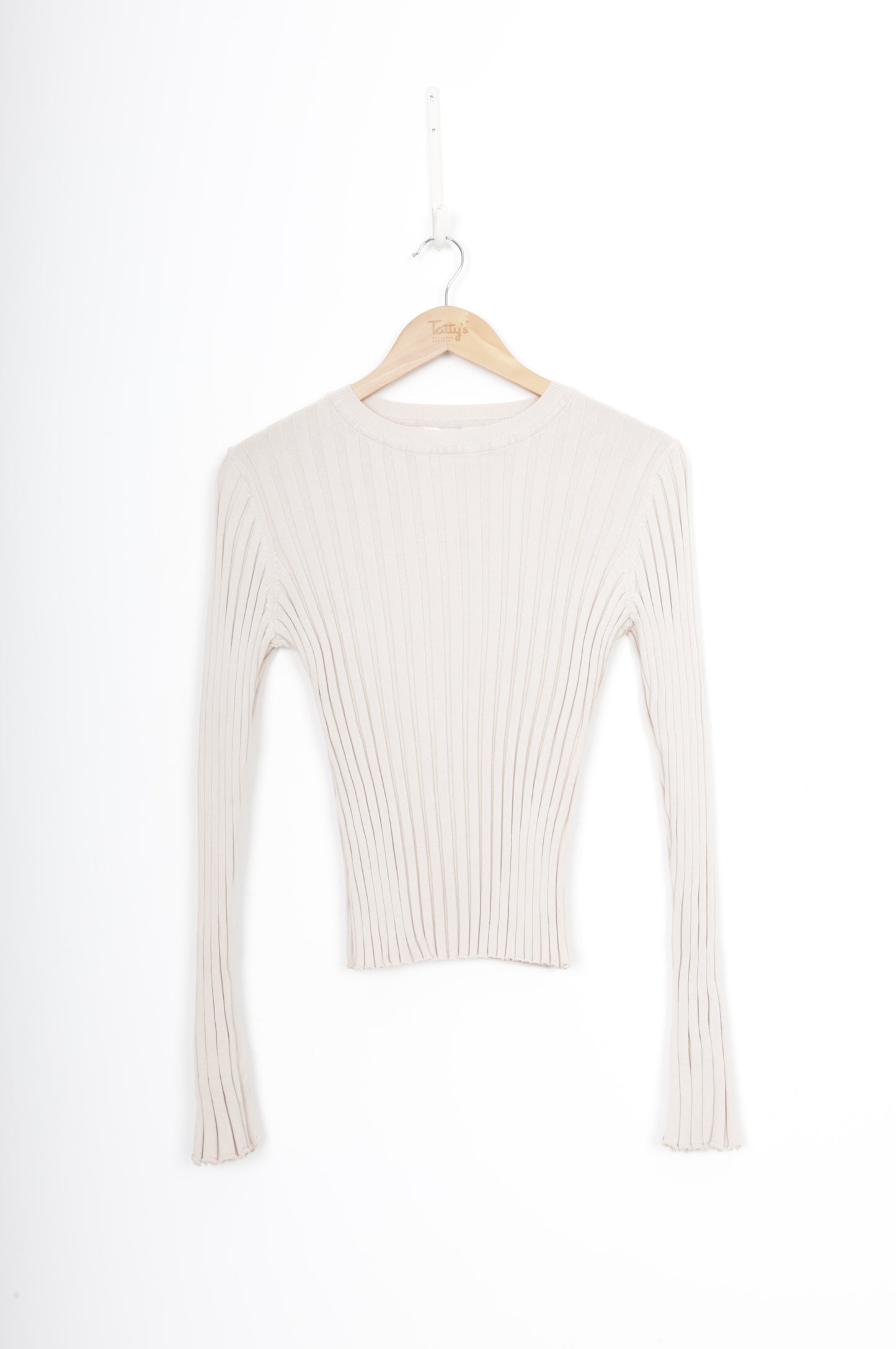 Dissh Womens Cream Jumper Size M