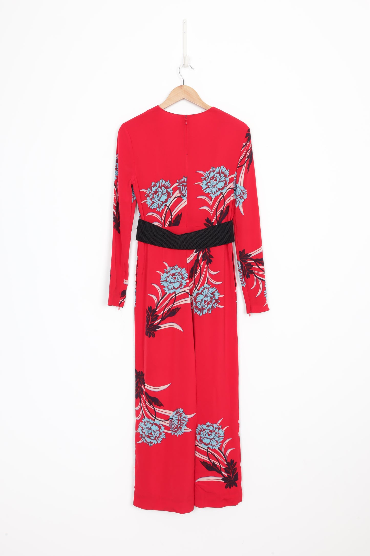 Diane von Furstenberg Womens Red Jumpsuit Size 6