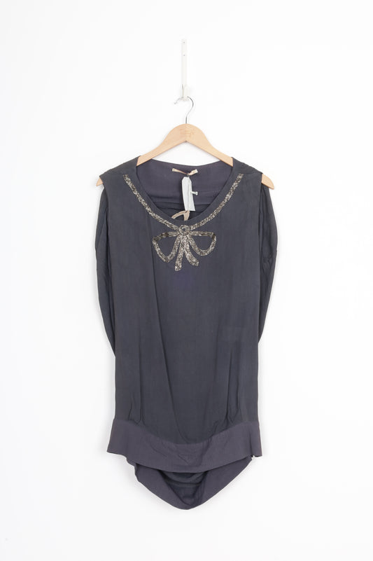 Trelise Cooper Womens Grey Top Size 8