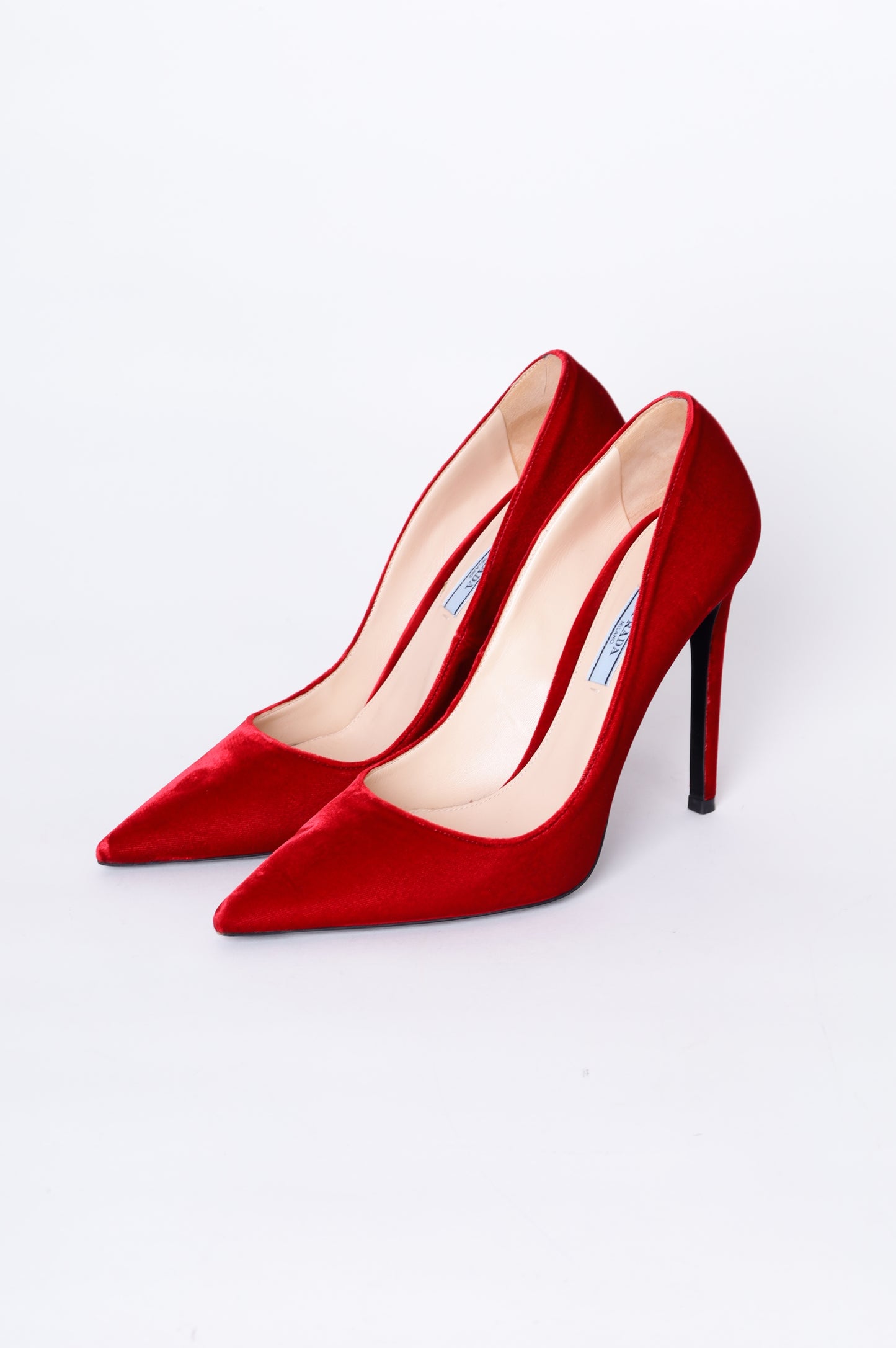 Prada Womens Red Heels Size EU 41