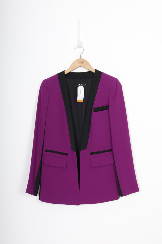 DKNY Womens Purple Blazer Size 2