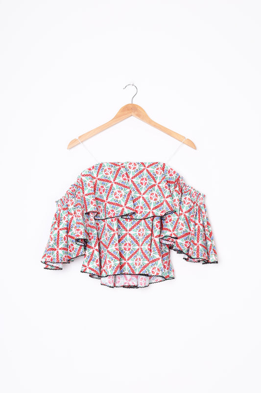Caroline Constas Womens White Top Size XS
