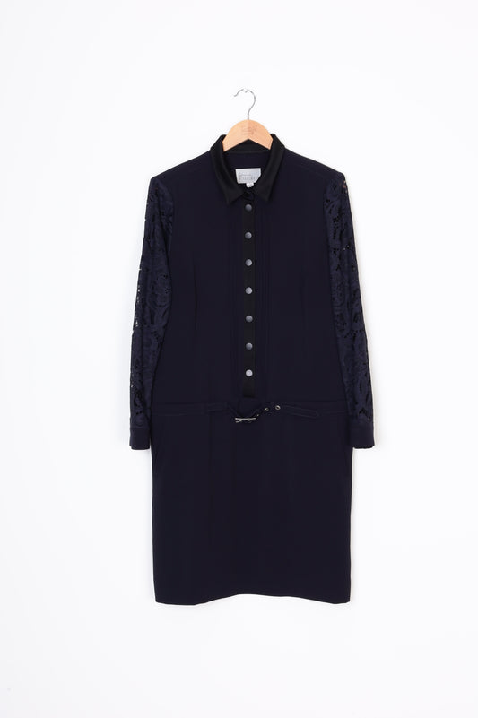 Adrienne Winkelmann Womens Blue Dress Size S