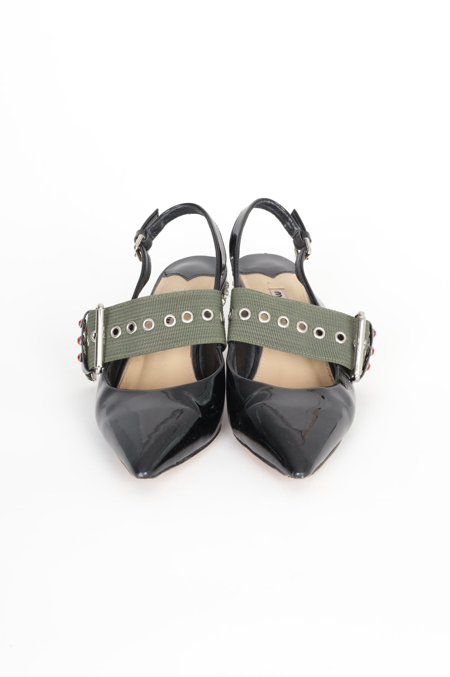 Miu Miu Womens Black Heels Size 37