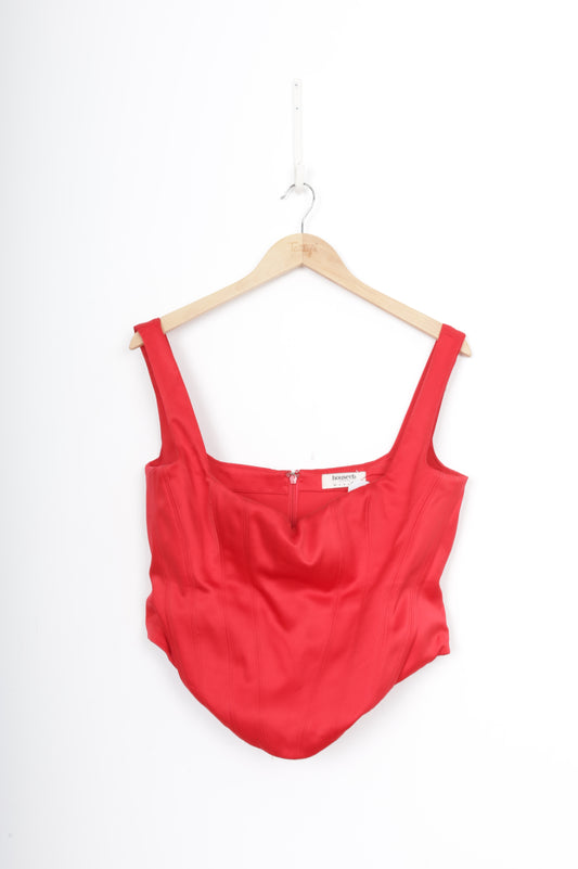 House of CB Womens Red Top Size XL