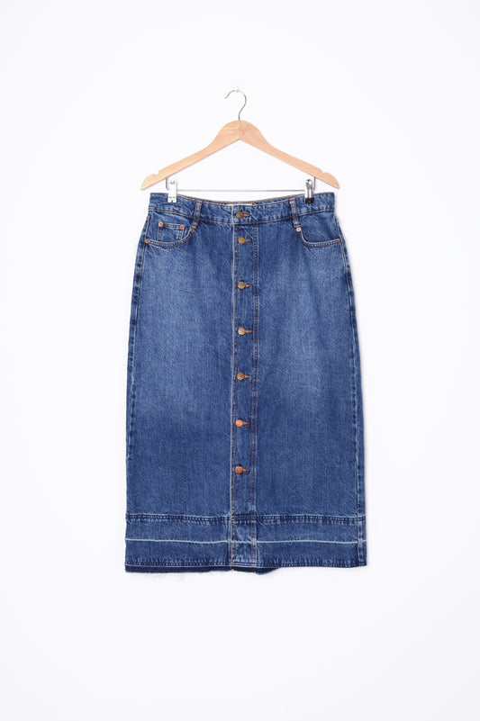 Boden Womens Blue Skirt Size 14