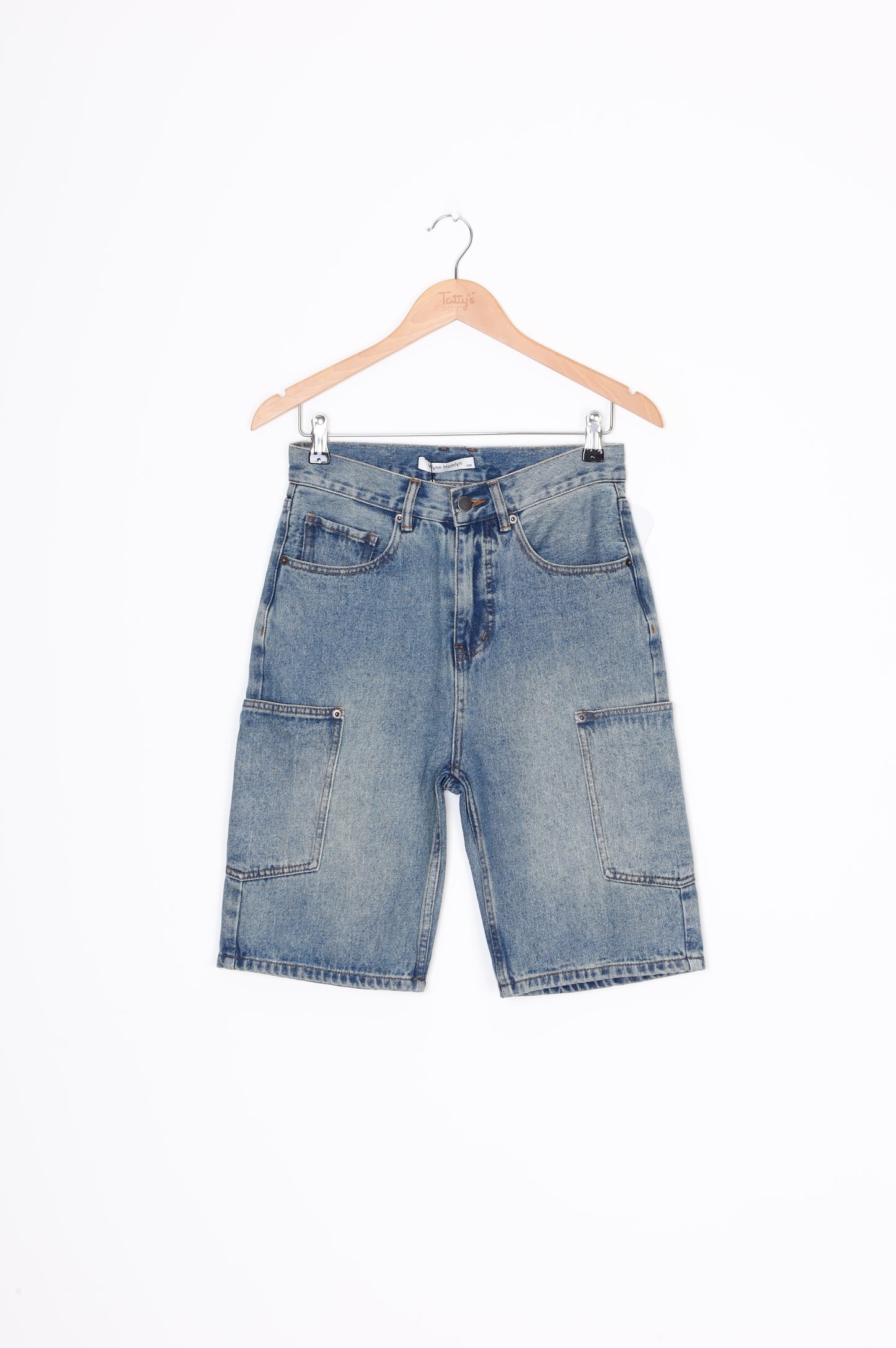 Wynn Hamlyn Womens Blue Shorts Size XXS