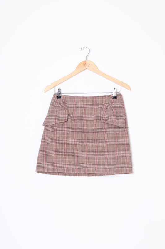 World Womens Brown Mini Skirt Size S