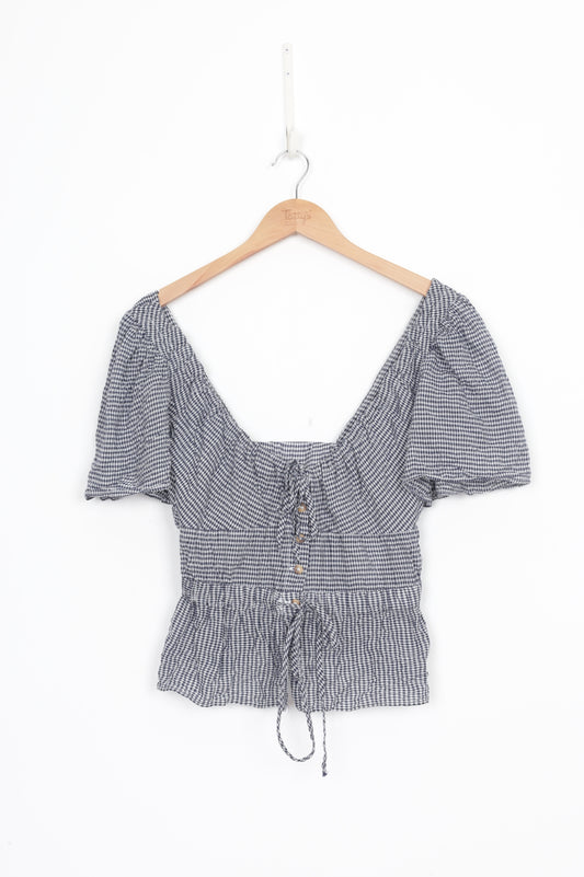 Ciao Lucia Womens Blue Top Size S