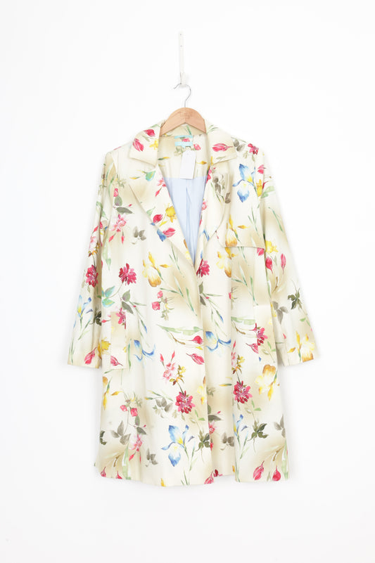 Blue Illusion (Limited Edition) Womens Yellow Coat Size L