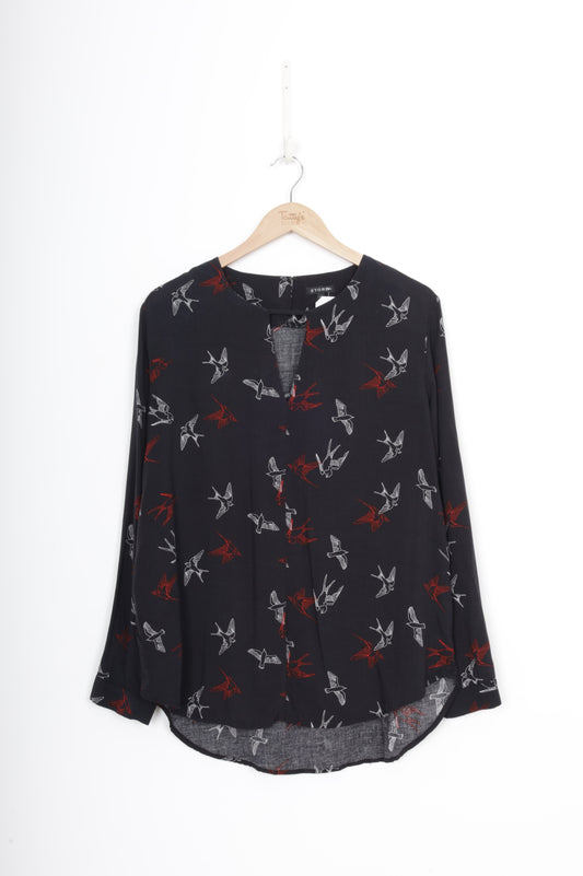 Storm Womens Black Top Size 14