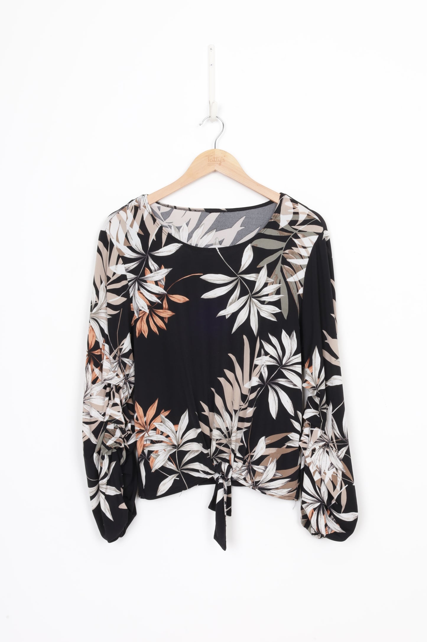 Frank Lyman Womens Black Top Size 8