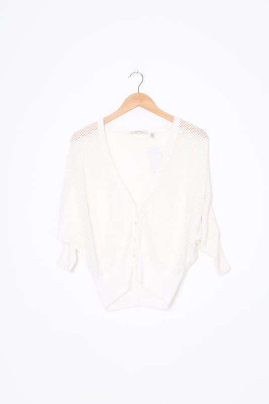 country road Womens White Cardigan Size XXS