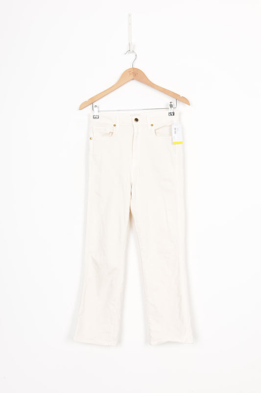 Khaite Womens Cream Jeans Size W 27