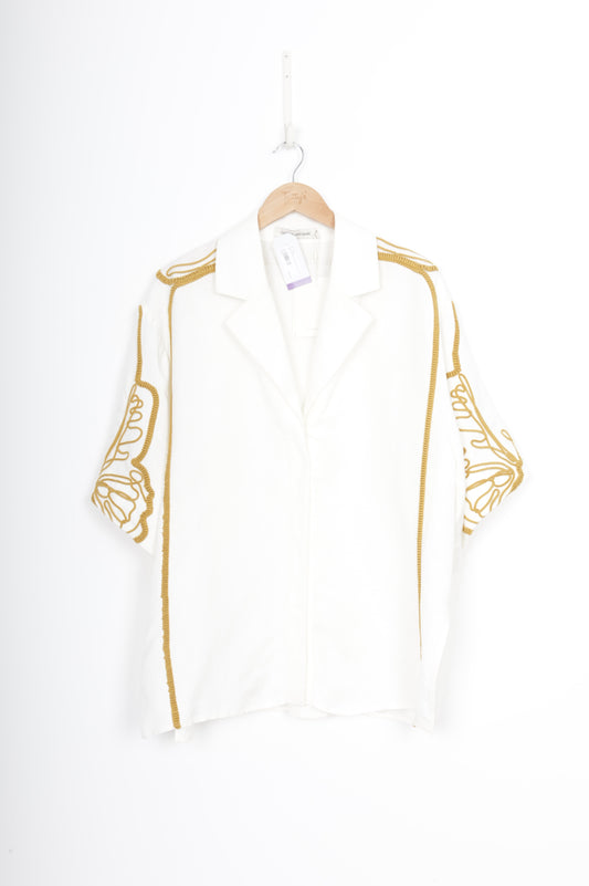 Camilla & Marc Womens White Shirt Size 12