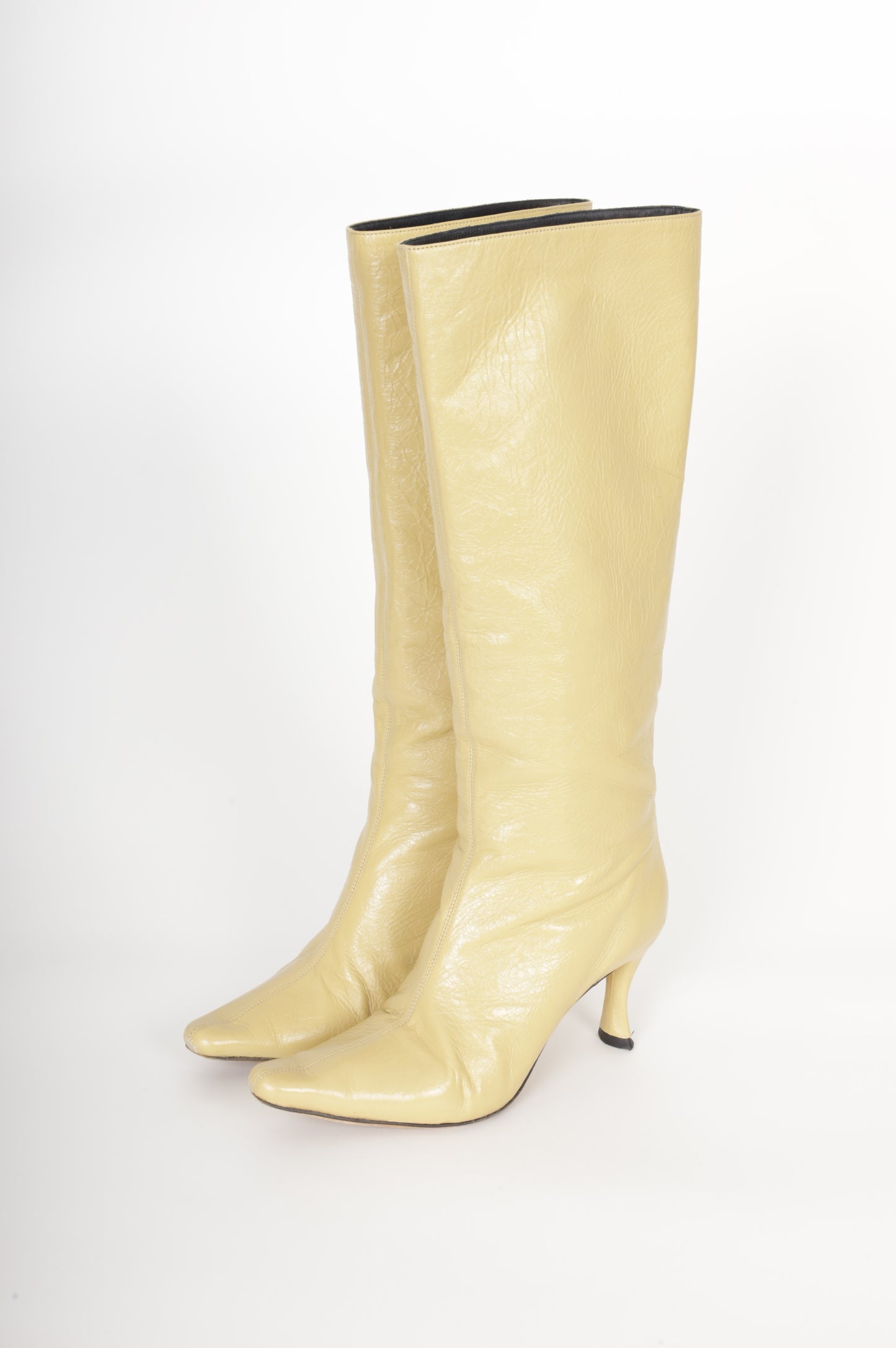 By FAR Womens Yellow Boots  Size 37