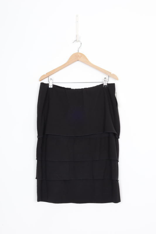 Verge Womens Black Skirt Size 16