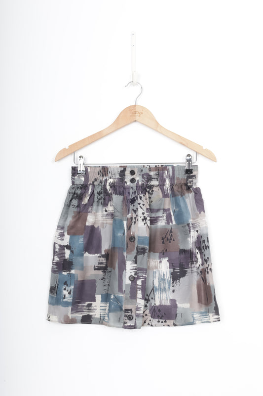 juliette hogan Womens Grey Mini Skirt Size 10