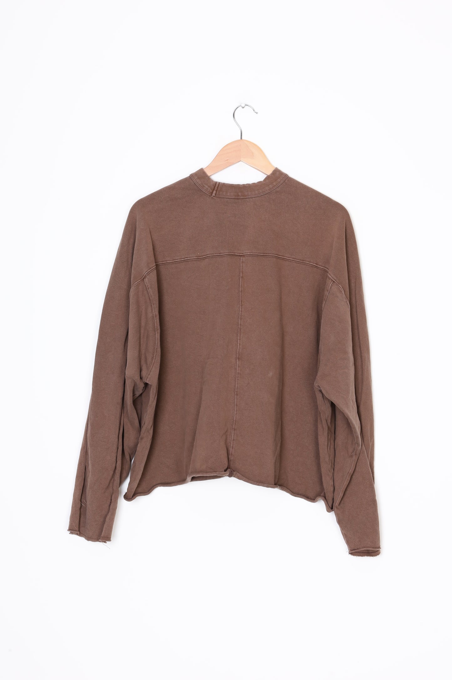 Entire Studios Womens Brown Sweatshirt Size S
