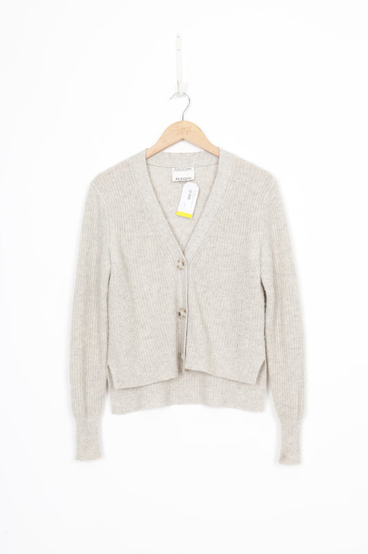 Aleger Womens Grey Cardigan Size XS